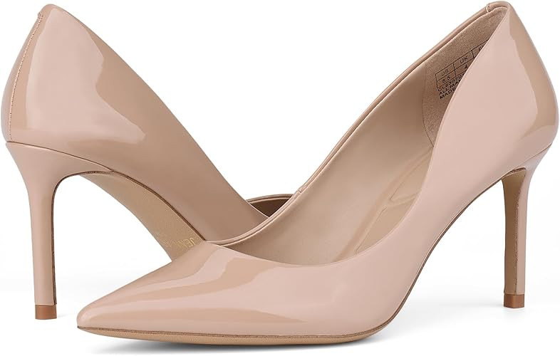 JENN ARDOR Women's Comfortable Stiletto Pumps 3 inch Elegant Gorgeous Closed Pointed Toe Slip On ... | Amazon (US)