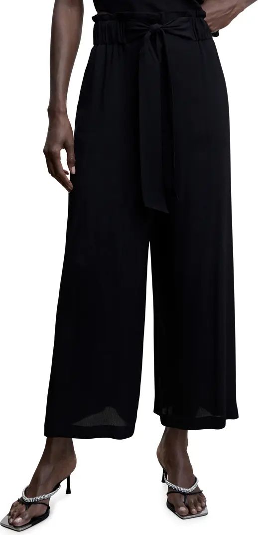Bow High Tie Waist Culottes | Nordstrom