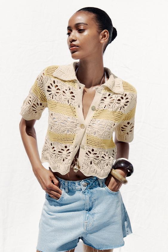 POINTELLE KNIT TOP | Zara US