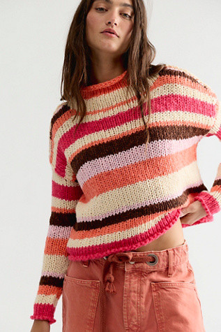 Opal Rollneck Knit Stripe Sweater | Free People (Global - UK&FR Excluded)