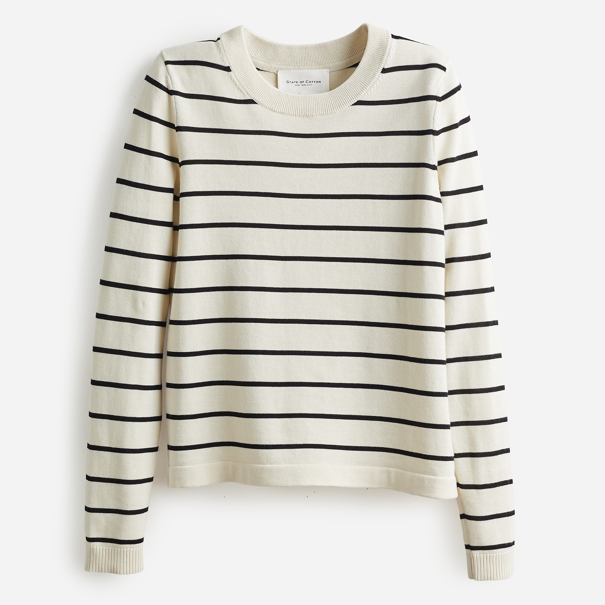 State of Cotton NYC Devon striped crewneck sweater | J. Crew US
