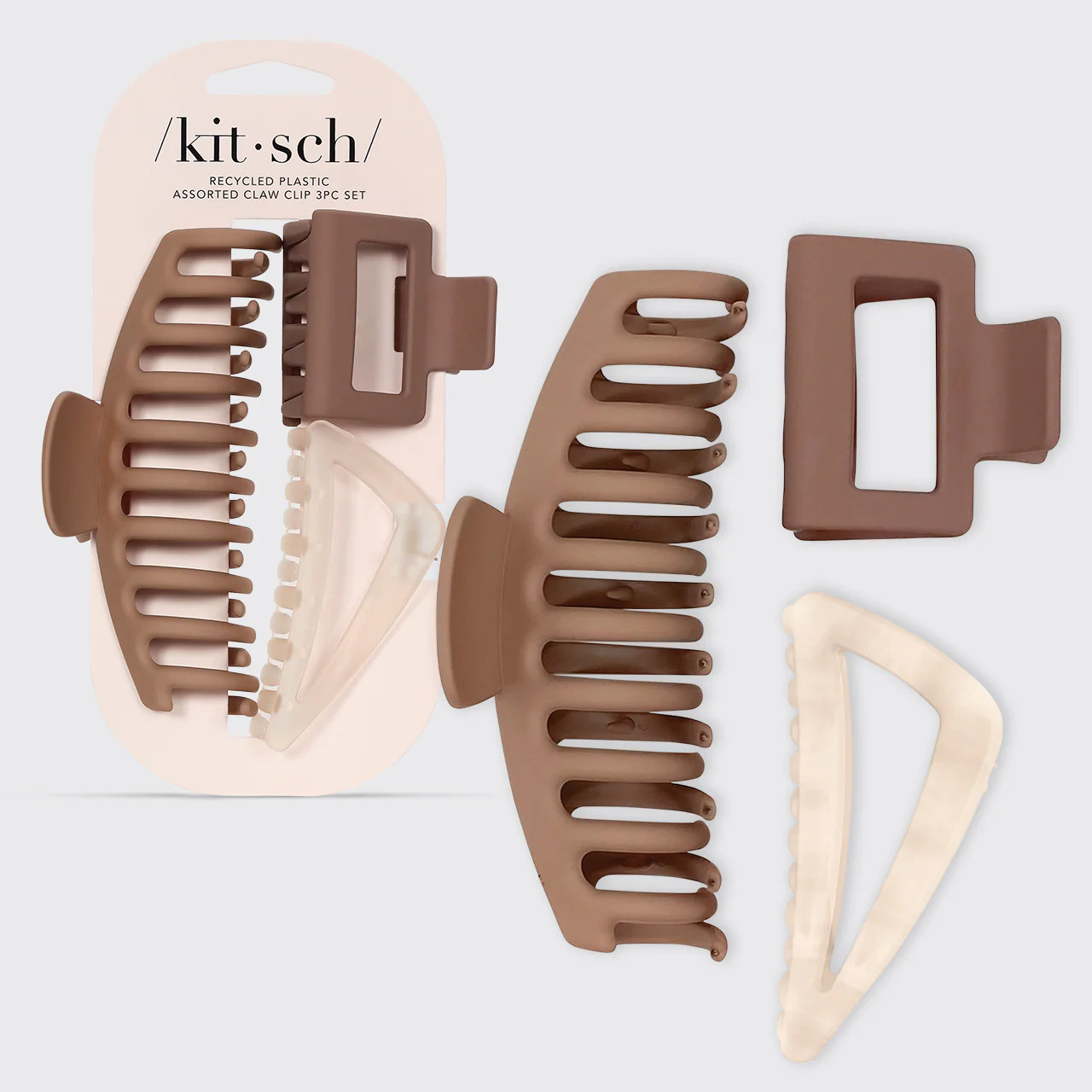 Neutral Assorted Claw Clip 3pc - Oversized Claw Clip | Kitsch