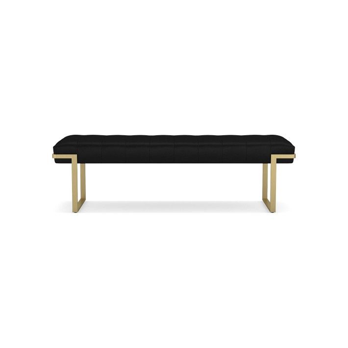 Mixed Leather Material Bench | Williams-Sonoma