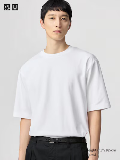 AIRism Cotton Oversized T-Shirt | Half-Sleeve | UNIQLO (US)
