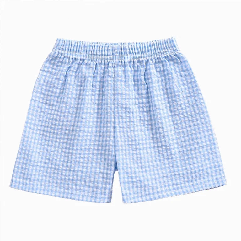 UngA Toddler Kids Baby Boy Girl Gingham Seersucker Shorts Elastic Waist Plaid Shorts Summer Casua... | Walmart (US)