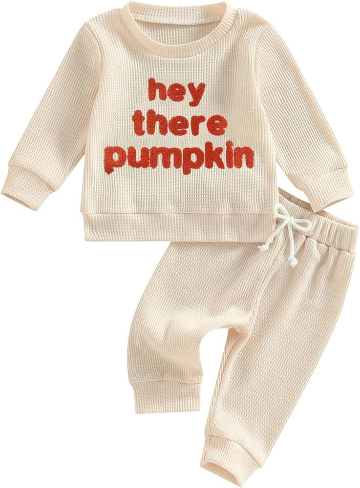 MERSARIPHY Baby Halloween Outfit Toddler Infant Girl Boy Long Sleeve Pumpkin Sweatshirt Tops Pant... | Amazon (US)