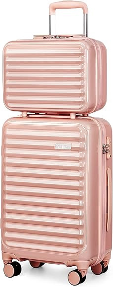 Coolife Luggage Suitcase expandable (only 28”) ABS+PC Spinner suitcase with TSA Lock carry on 2... | Amazon (US)