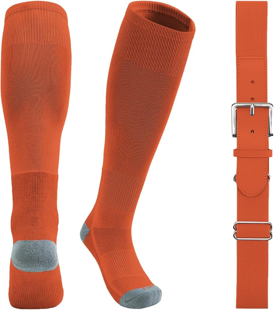 QBK Youth Baseball Socks & Belt Combo Set for Kids 2-16 Years -Softball/Tee Ball Accessories (1 P... | Amazon (US)