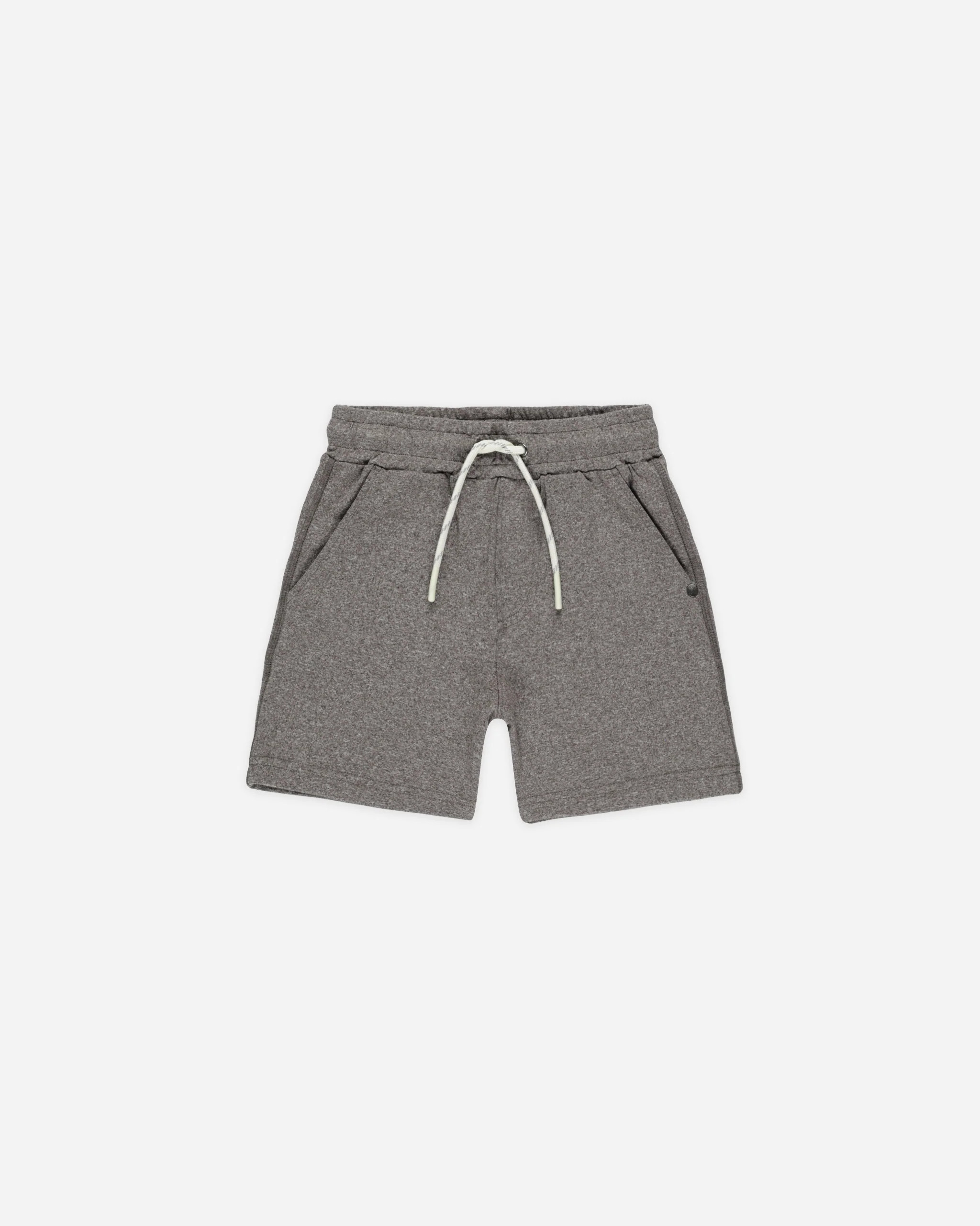 Oceanside Tech Short || Heathered Grey | Rylee + Cru
