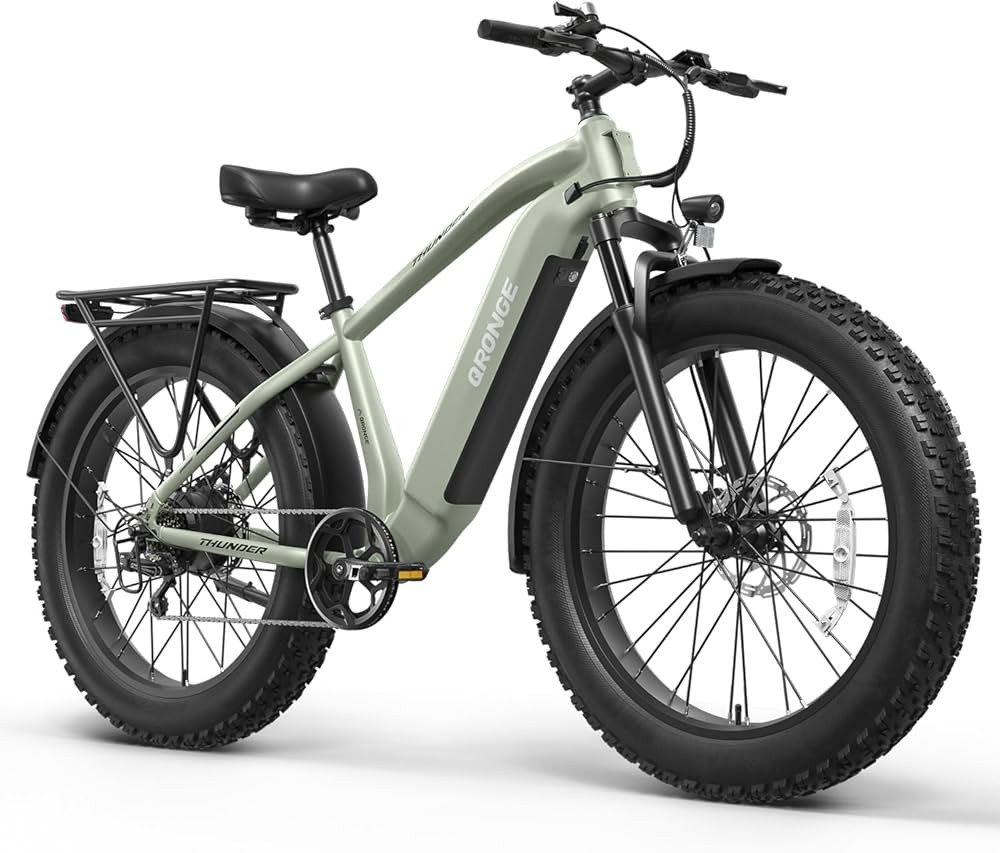 QRONGE Electric Bike for Adults 1800W Peak, 26" Fat Tire Ebike, Adult Electric Bicycles, 28MPH(PA... | Amazon (US)