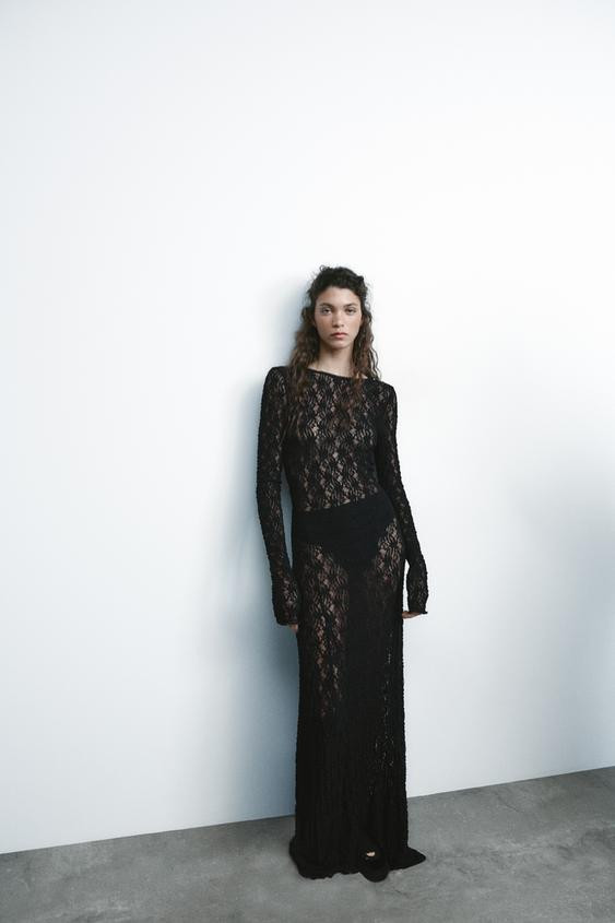 LONG LACE DRESS | Zara US