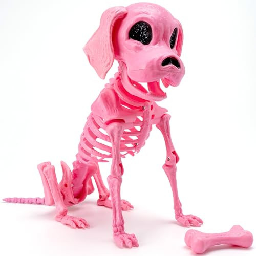 JOYIN Posable Dog Skeleton Halloween Decoration Full Body Movable Joints Realistic Skeleton Puppy for Indoor Outdoor Graveyard Party Haunted House Party Decor(9.8” X 4.7” X 12.6”) | Amazon (US)