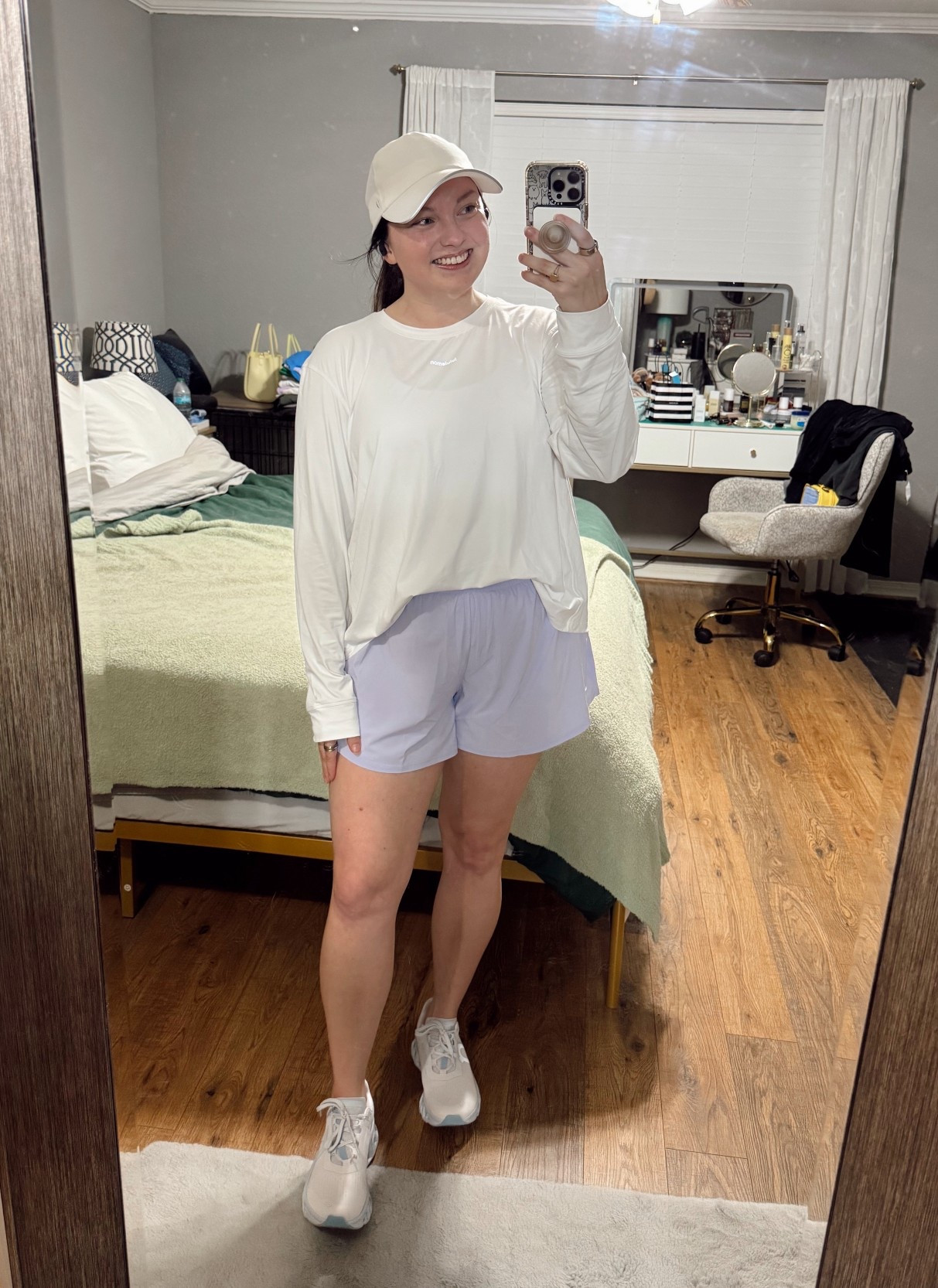 Tonight’s running fit! This pace crush shirt is SO good, it’s comfortable even in the summer heat! 