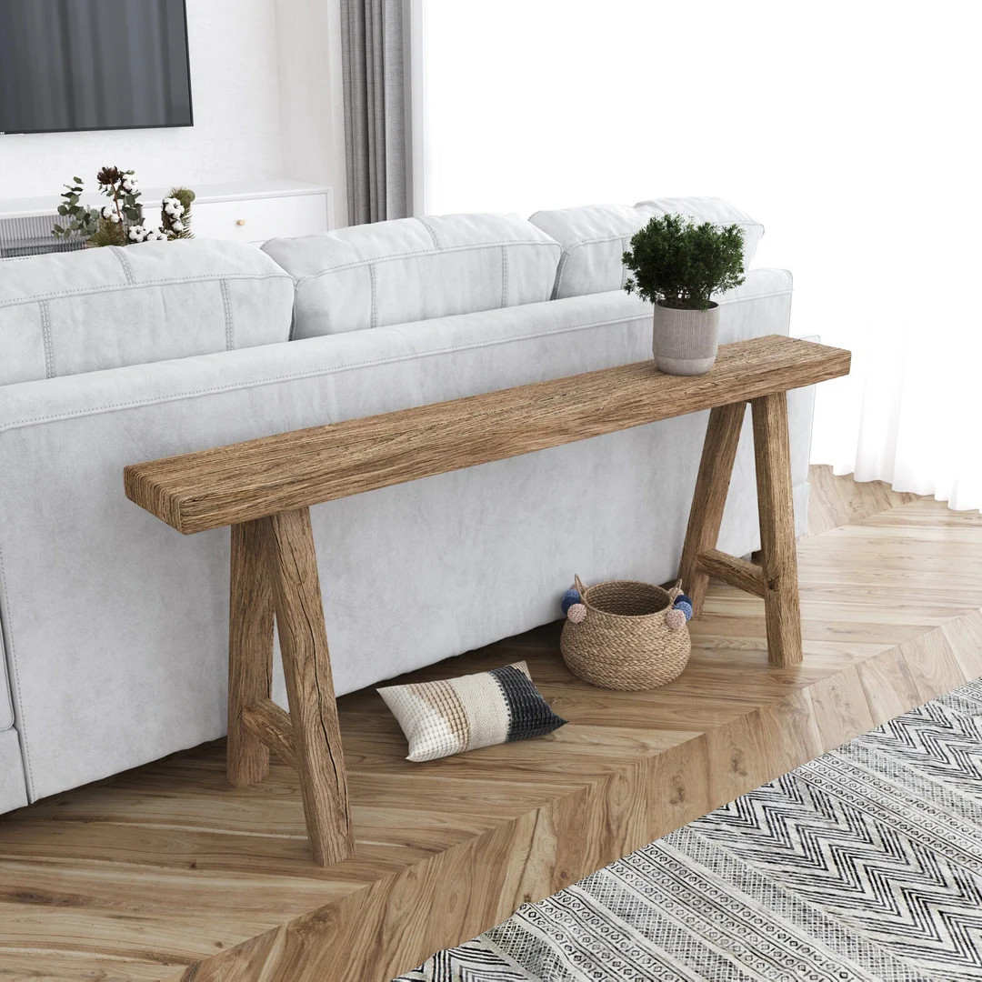 Antique Rustic Skinny Bench Wood Bench Reclaimed Wood Seating Vintage Style Entry Bench - Etsy | Etsy (US)