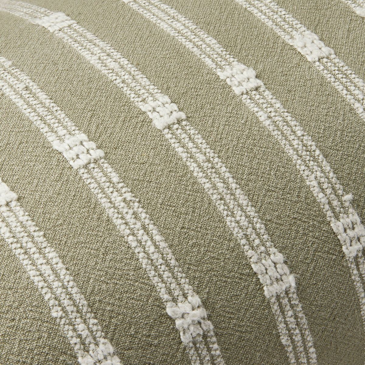 12"x30" Textured Rail Stripe Lumbar Throw Pillow Sage Green/Cream - Hearth & Hand™ with Magnoli... | Target