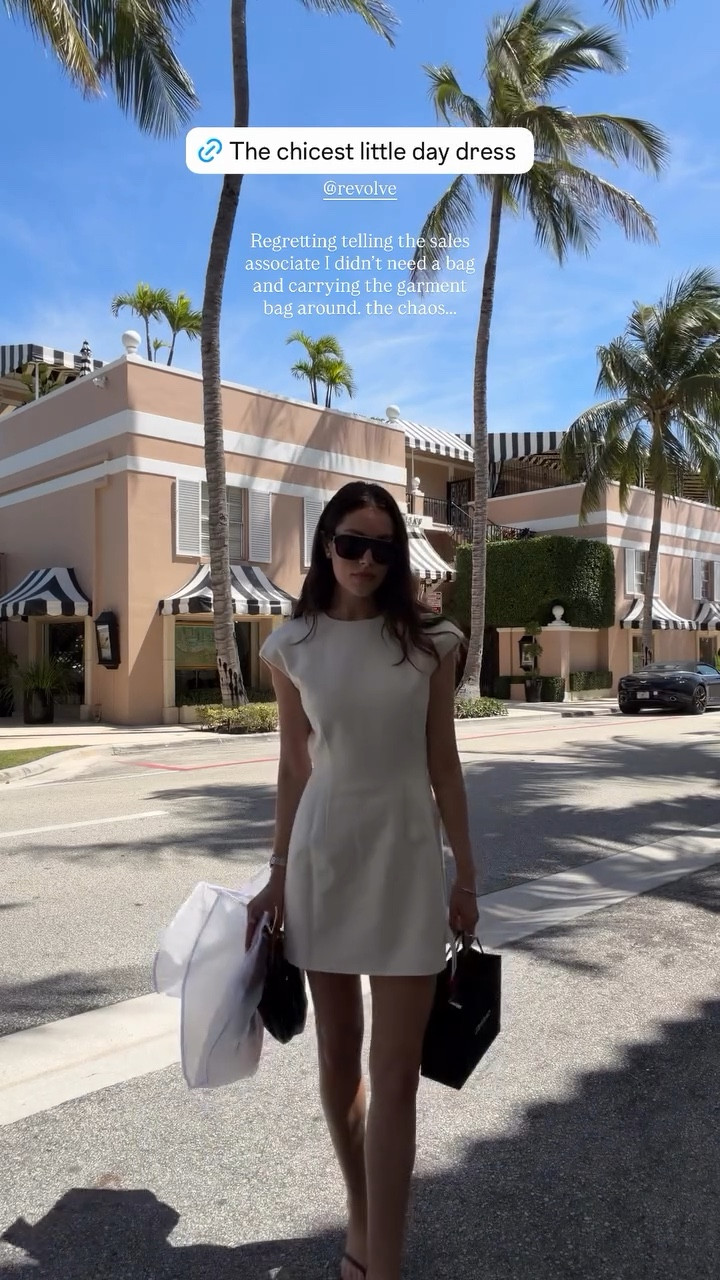 chicest little day dress from @Revolve 

#LTKootd #LTKdayinmylife #LTKSeasonal