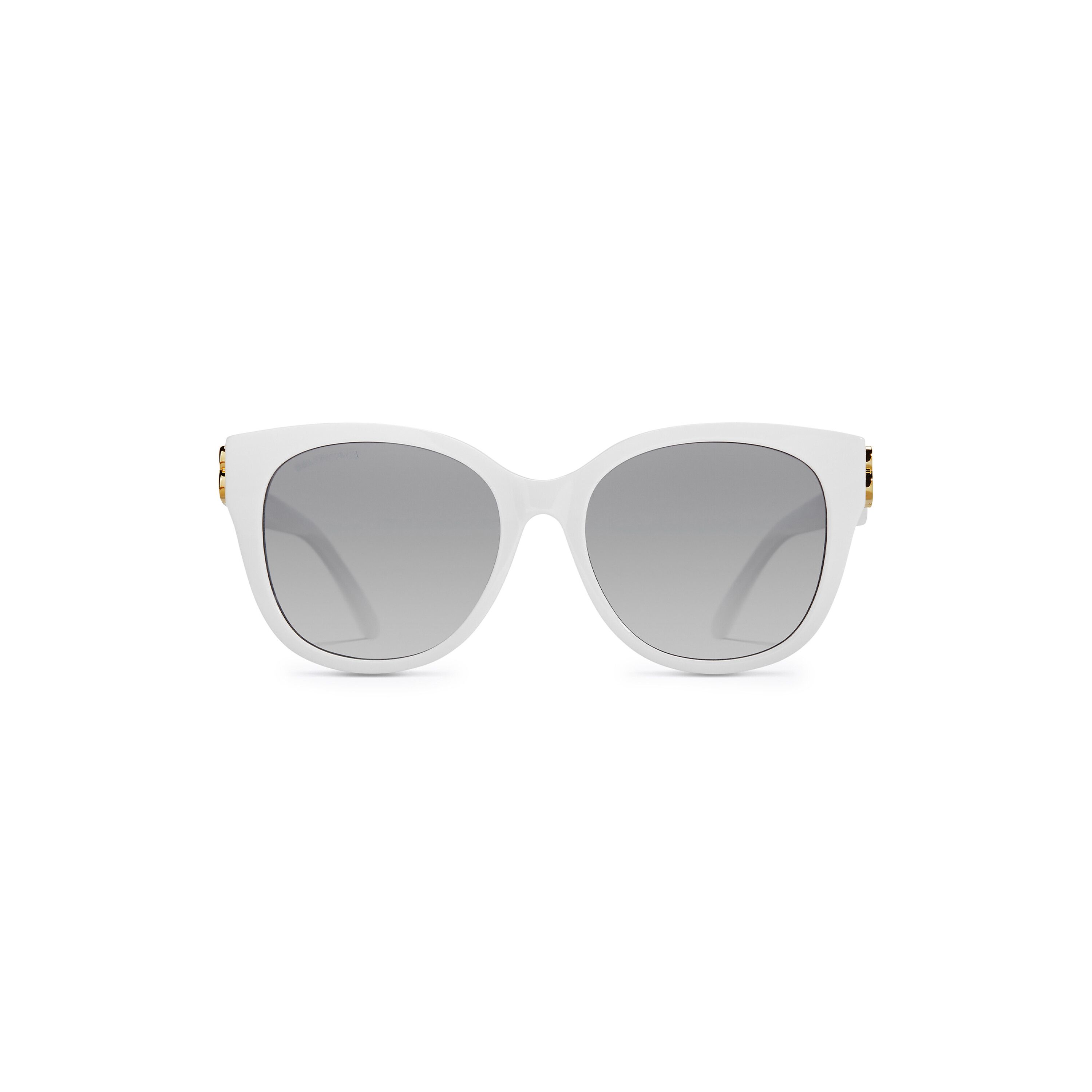 Balenciaga Dynasty Cat Sunglasses White - Woman -Acetate | Balenciaga