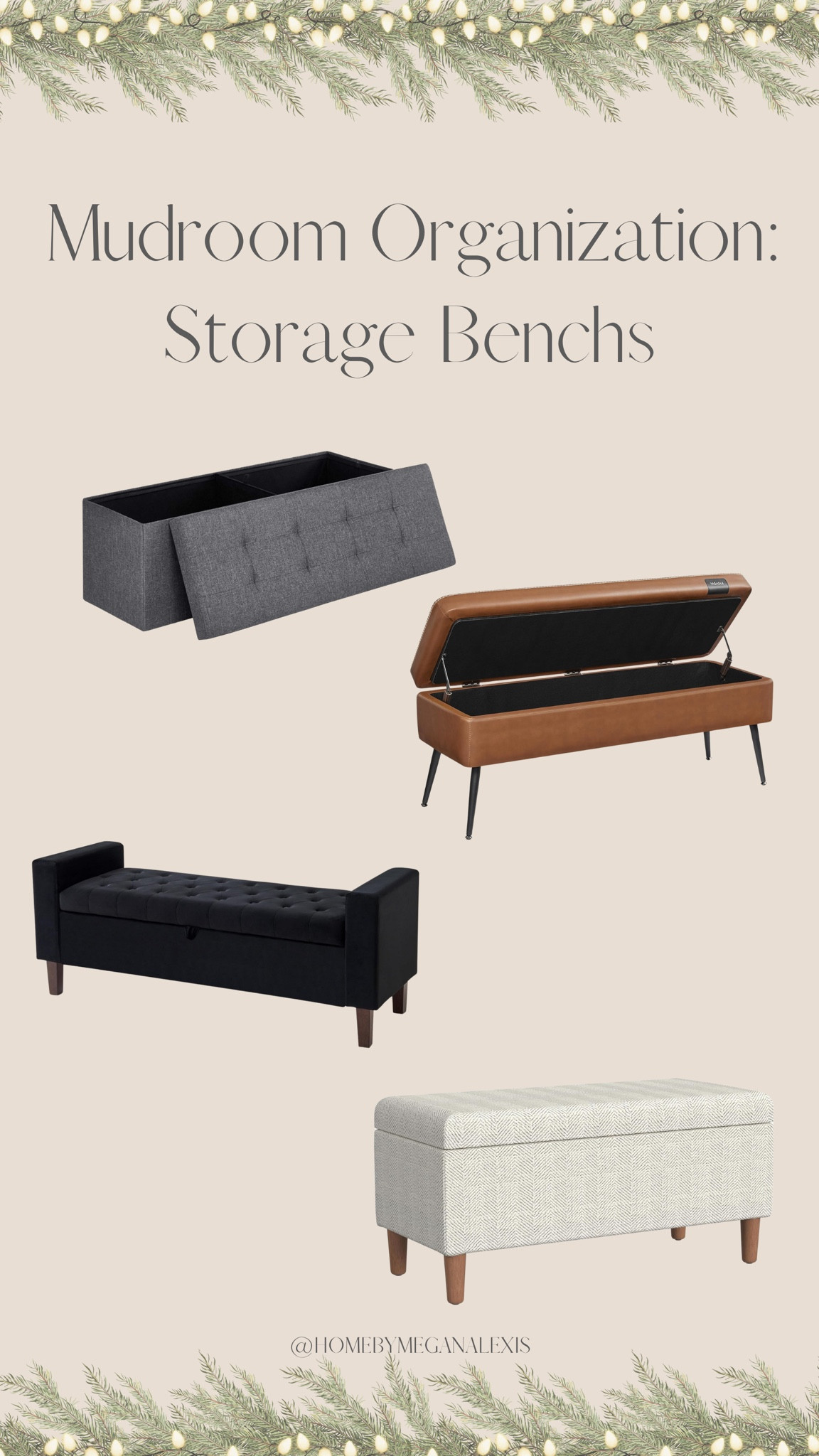 Mud room organization: storage benches! They are aesthetically pleasing but also offer even more storage for you!  

#LTKHome