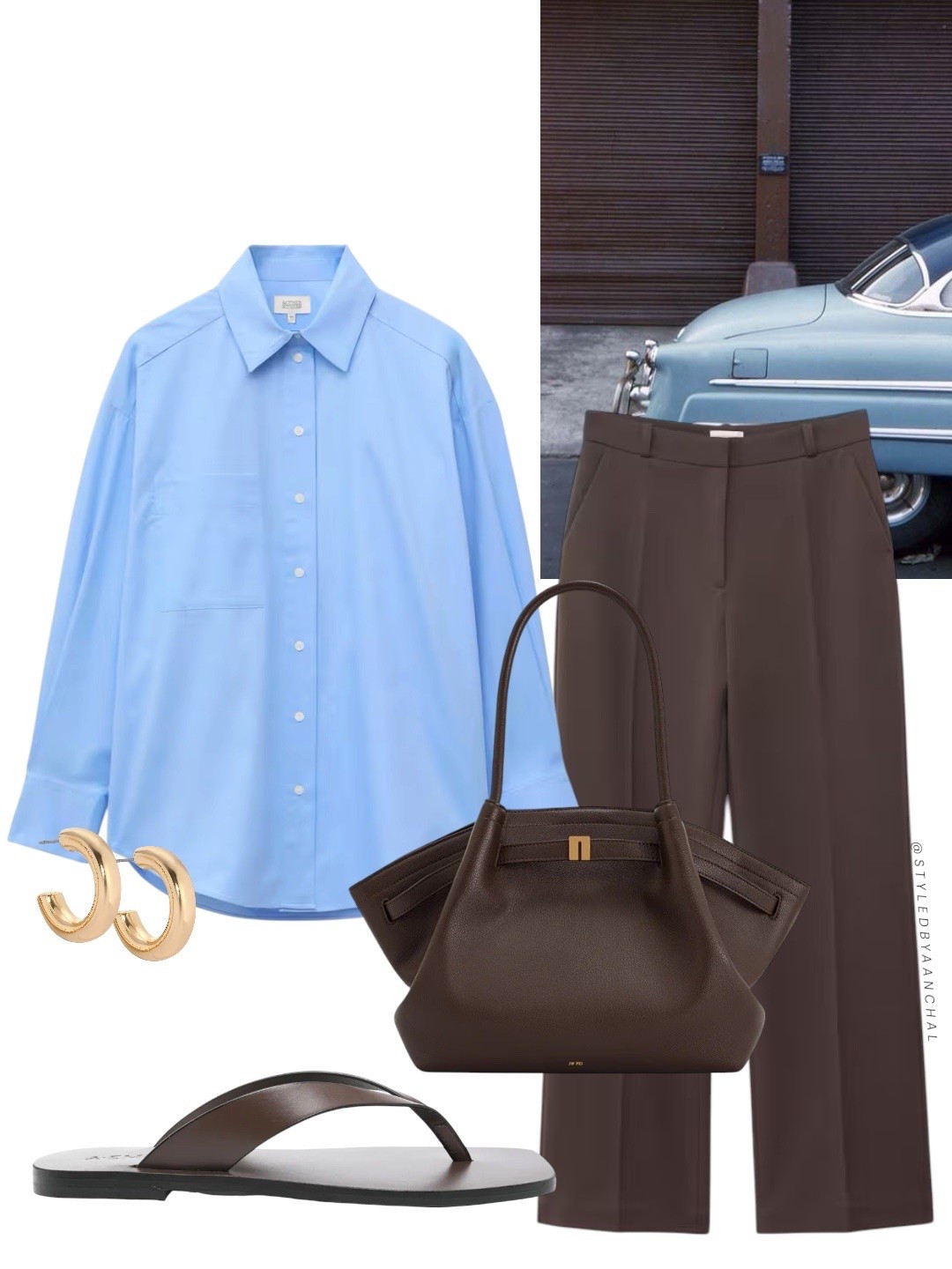 Blue and brown outfit 



Brown pants
Blue button down shirt
Brown sandals
Blue and brown color combo
Jw pei
Brown bag

#LTKbag #LTKmodest #LTKstyletip
