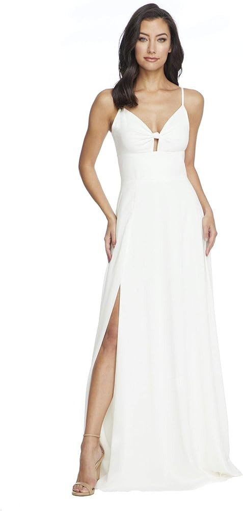 DRESS THE POPULATION womens Cambria Tie Bodice Evening Dress | Amazon (US)