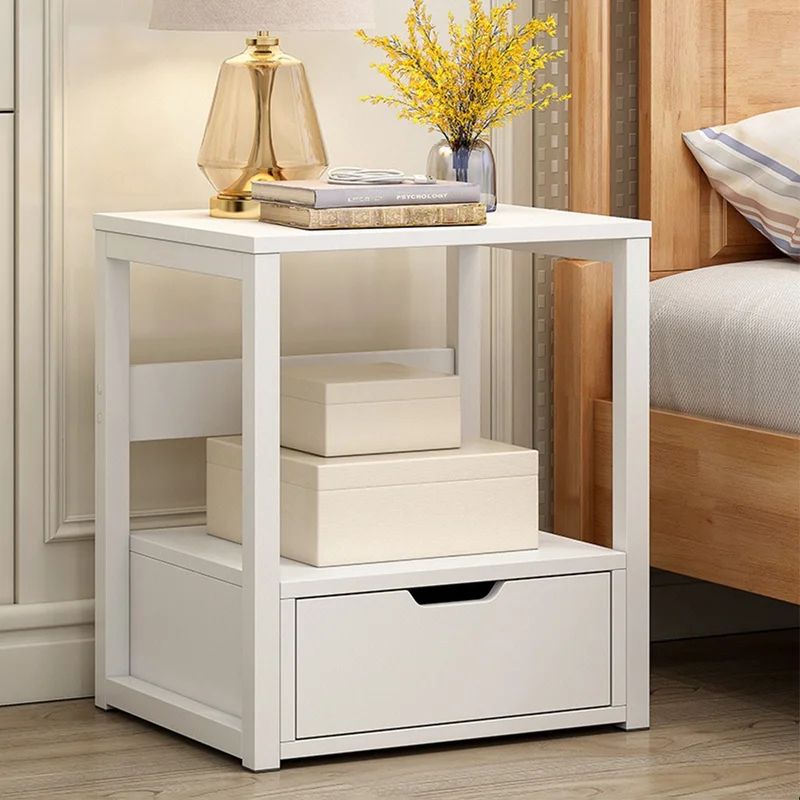 Jovette 1 - Drawer Nightstand in White | Wayfair North America