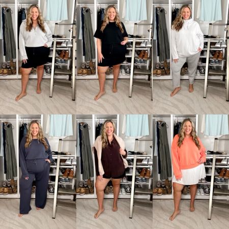 Plus Size Spanx AirEssentials Haul! Use code ASHLEYDXSPANX for a discount on full price items at checkout! 

1 and 2: 2X top, 3X AirEssentials skort - likely could have done the 2X
3: 3X on top and bottom
4. 3X in off-shoulder jumpsuit 
5. 3X low main silk top, 1X in shorts but they run true just get your regular size i could have done a 2X and been a tad bit happier AirEssentials pullover half zip on shoulders 2X
6. 3X skort fits great and 2X AirEssentials crew 

#LTKSeasonal #LTKActive #LTKplussize