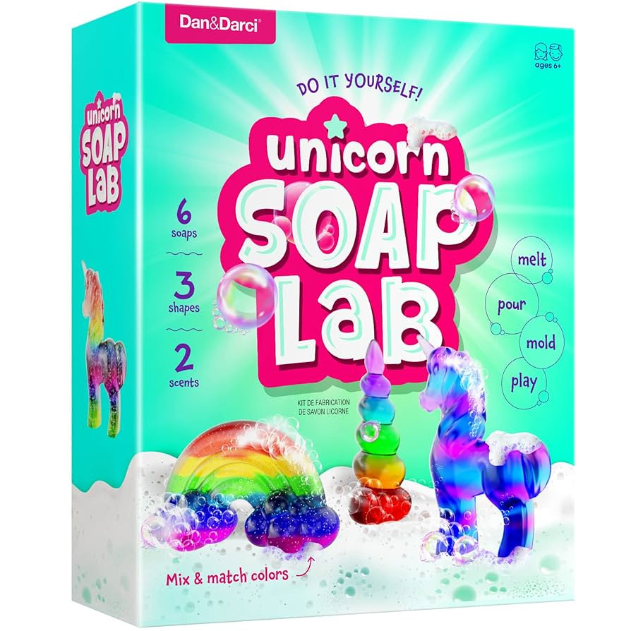 Dan&Darci Unicorn Soap Making Kit - Girls Crafts DIY Project Age 6+ Year Old Kids - Unicorn Girl ... | Amazon (US)