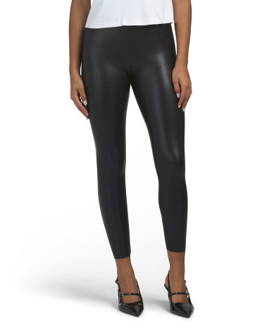 Faux Leather Leggings For Women, Nylon/Leather/Viscose | TJ Maxx