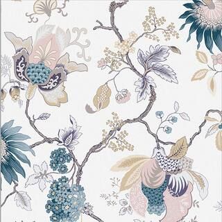 Graham & Brown Bordado Dusk Nonwoven Paper Paste the Wall Removable Wallpaper 105763 - The Home D... | The Home Depot