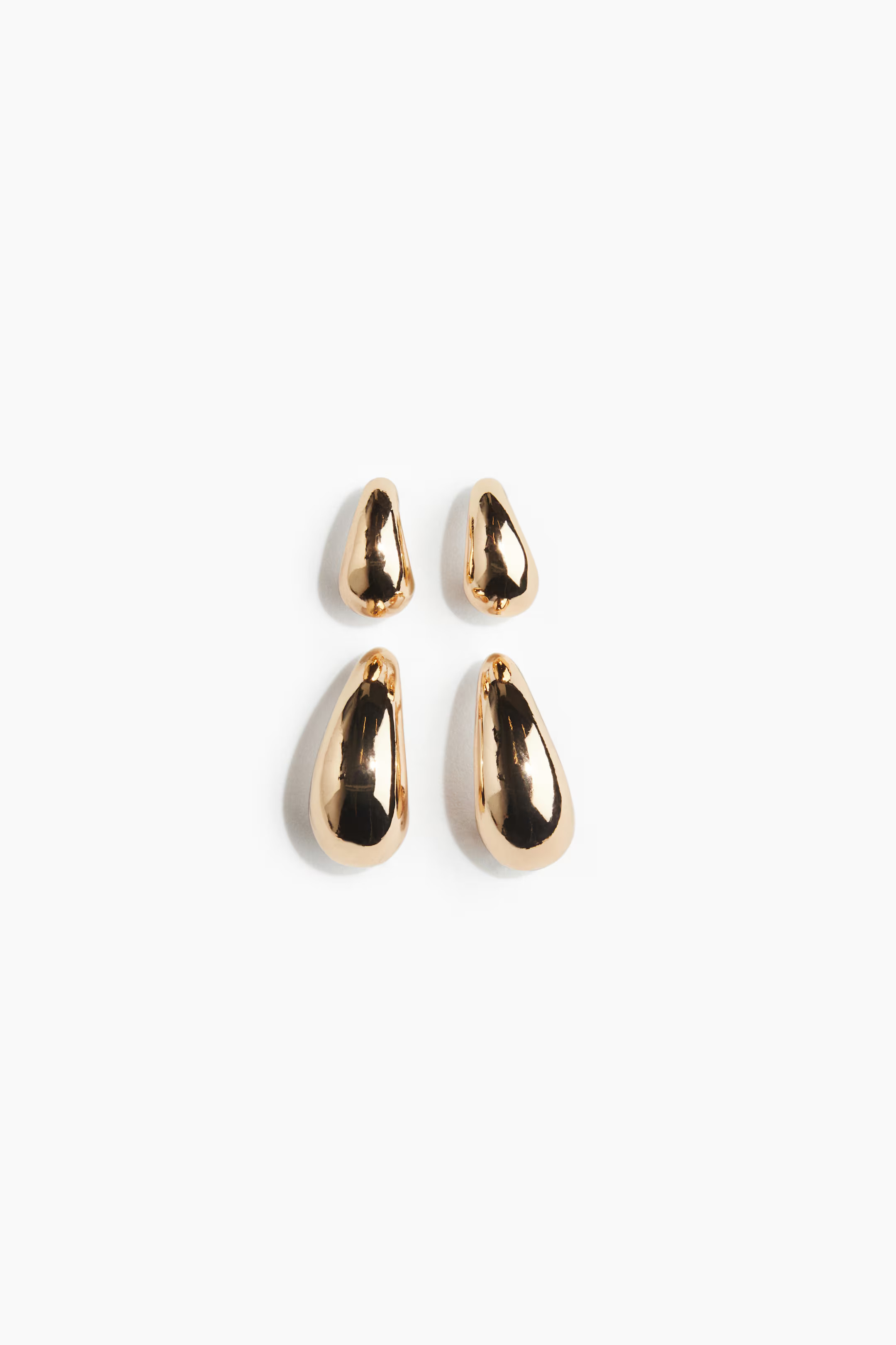 2 Pairs Earrings - Gold-colored - Ladies | H&M US | H&M (US + CA)