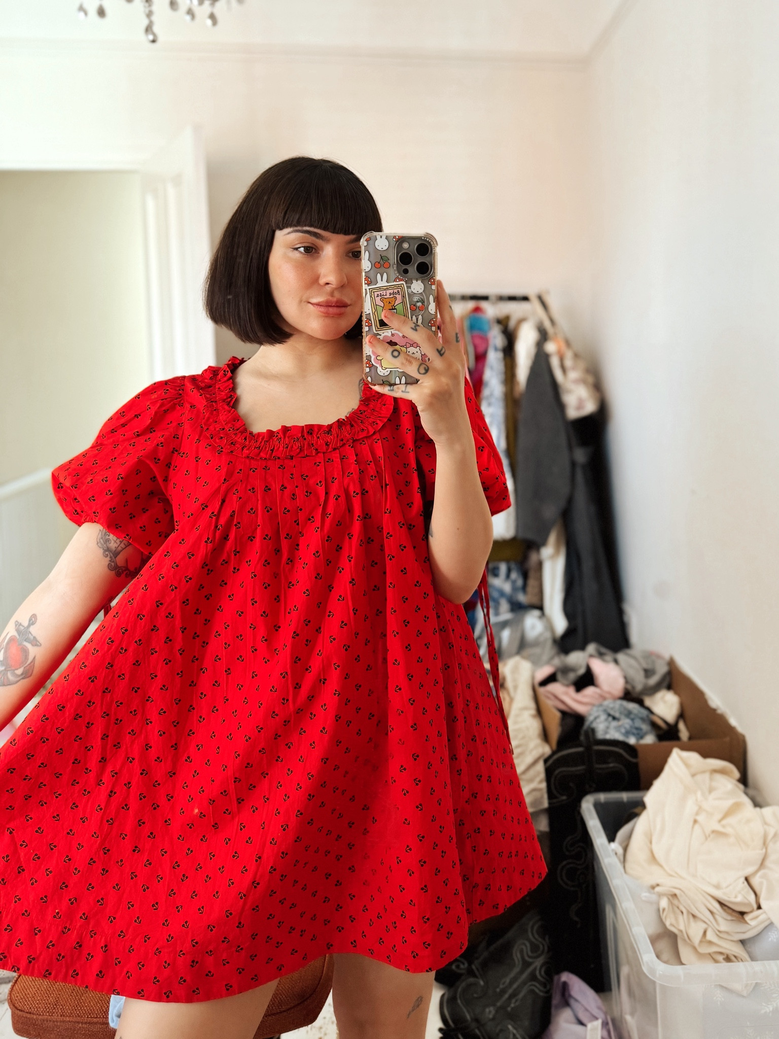 madder madder マダマダ　KUMORI mini dress Damson Madder Jemima Mini Dress curated on LTK