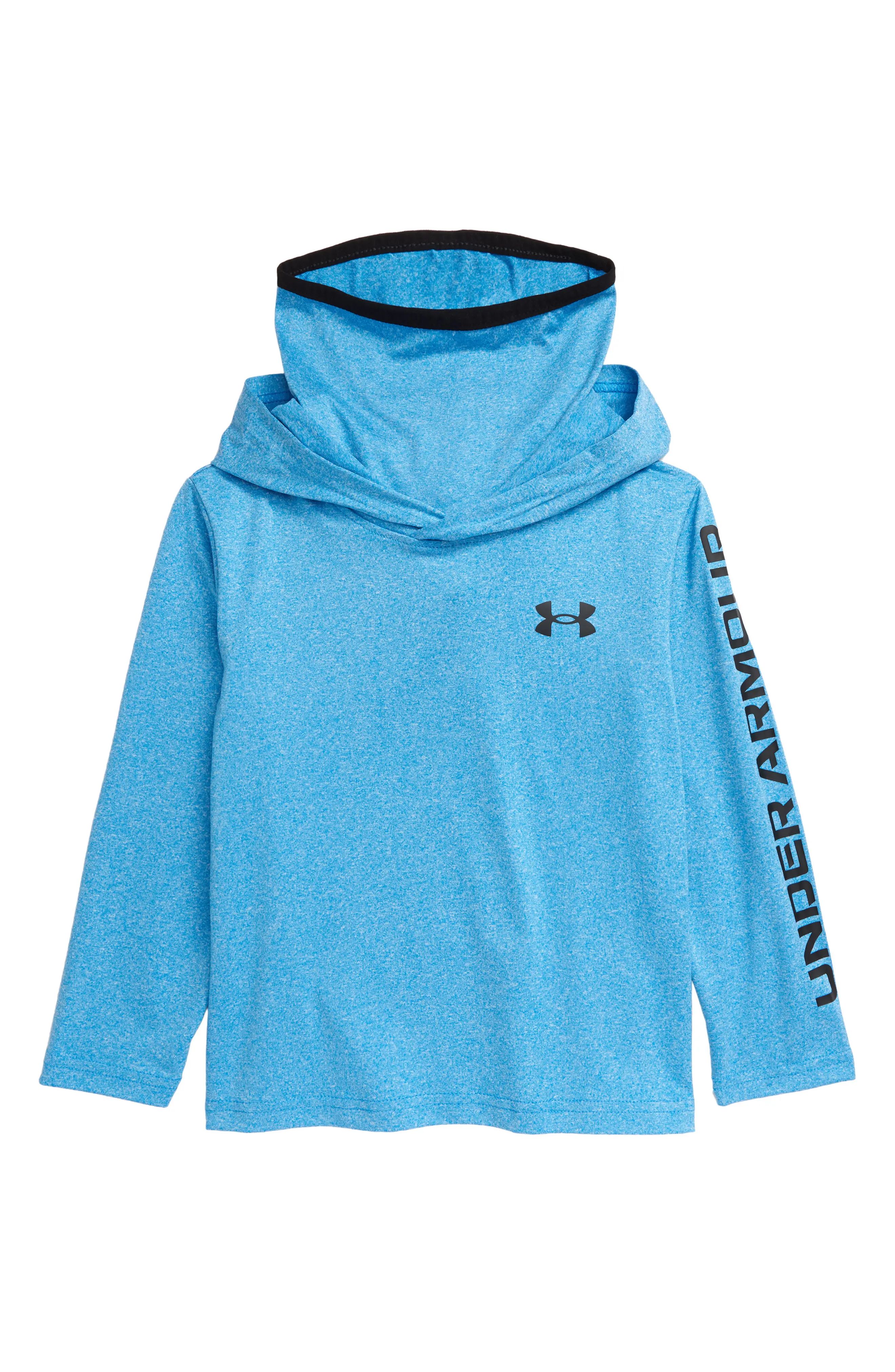 Toddler Boy's Under Armour Kids' Twist Extended Funnel Neck Hoodie, Size 2T - Blue | Nordstrom