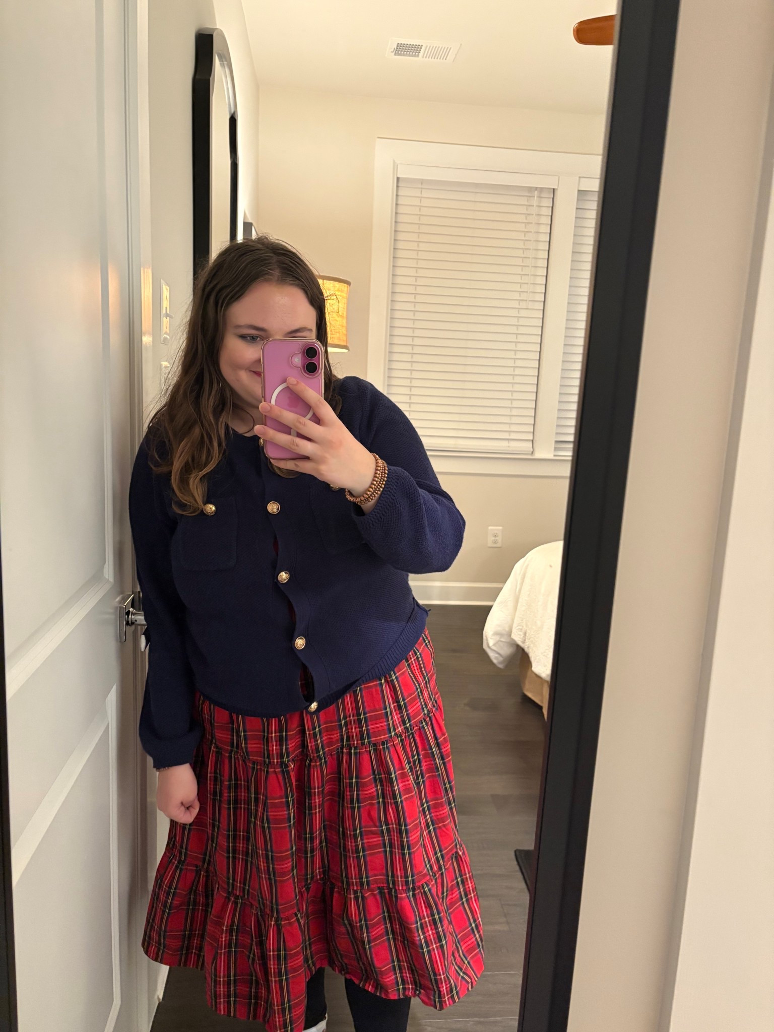 December 26, 2025 OOTD!

Tartan Dress • Sweater Jacket • Navy Sweater Jacket • Tartan 

#LTKootd #LTKHoliday #LTKSeasonal