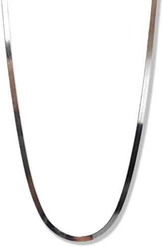 Gargantilha Choker Laminada Corrente Colar Prata De Lei 925 40cm | Amazon (BR)