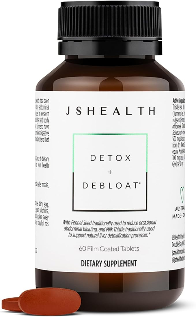 JSHealth Vitamins Detox and Debloat Liver Health Formula | Liver Detox Pills | Debloating Formula... | Amazon (US)
