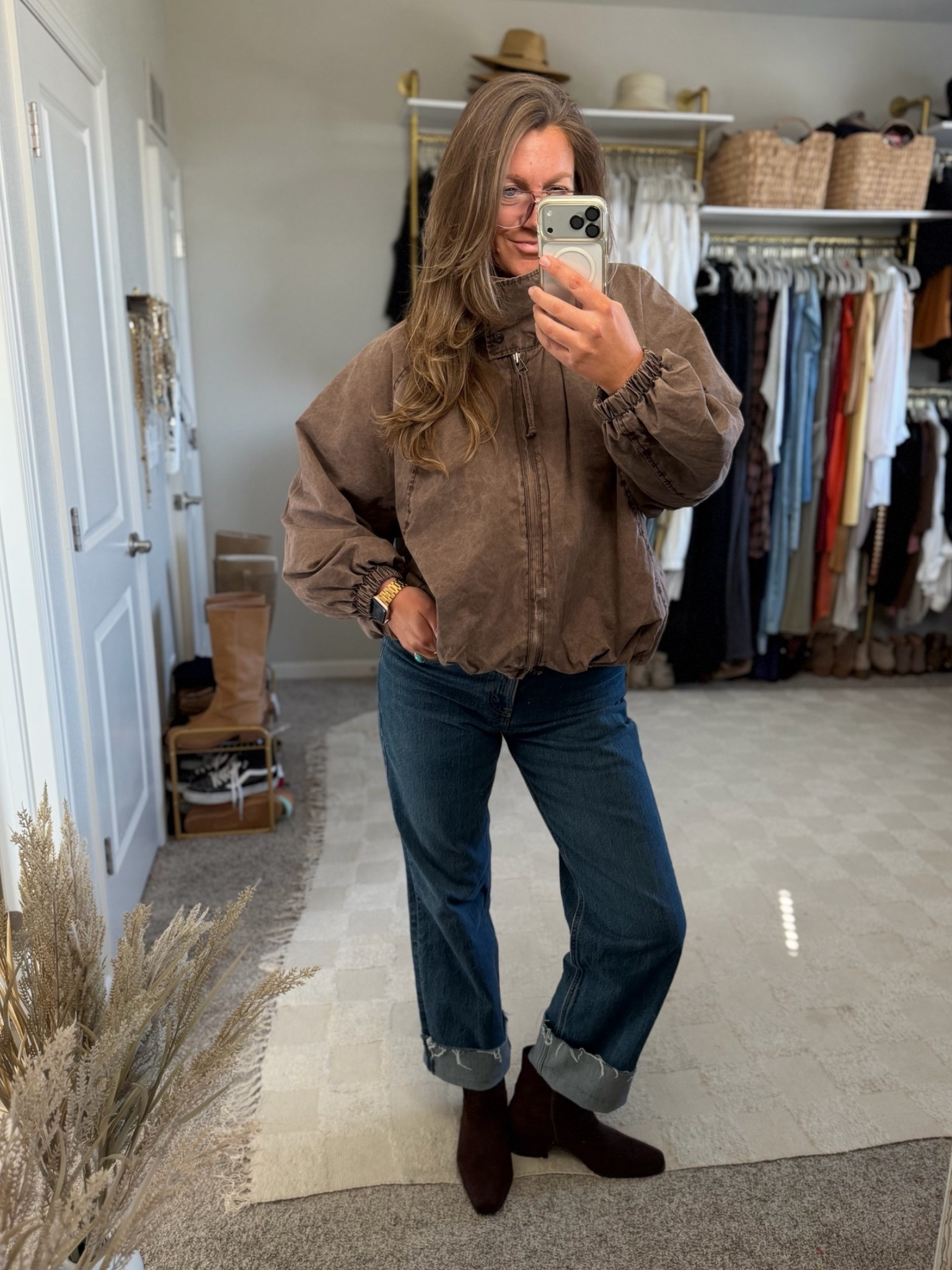 Medium jacket, 30 long jeans, 11 boots

#LTKTall #LTKOver40