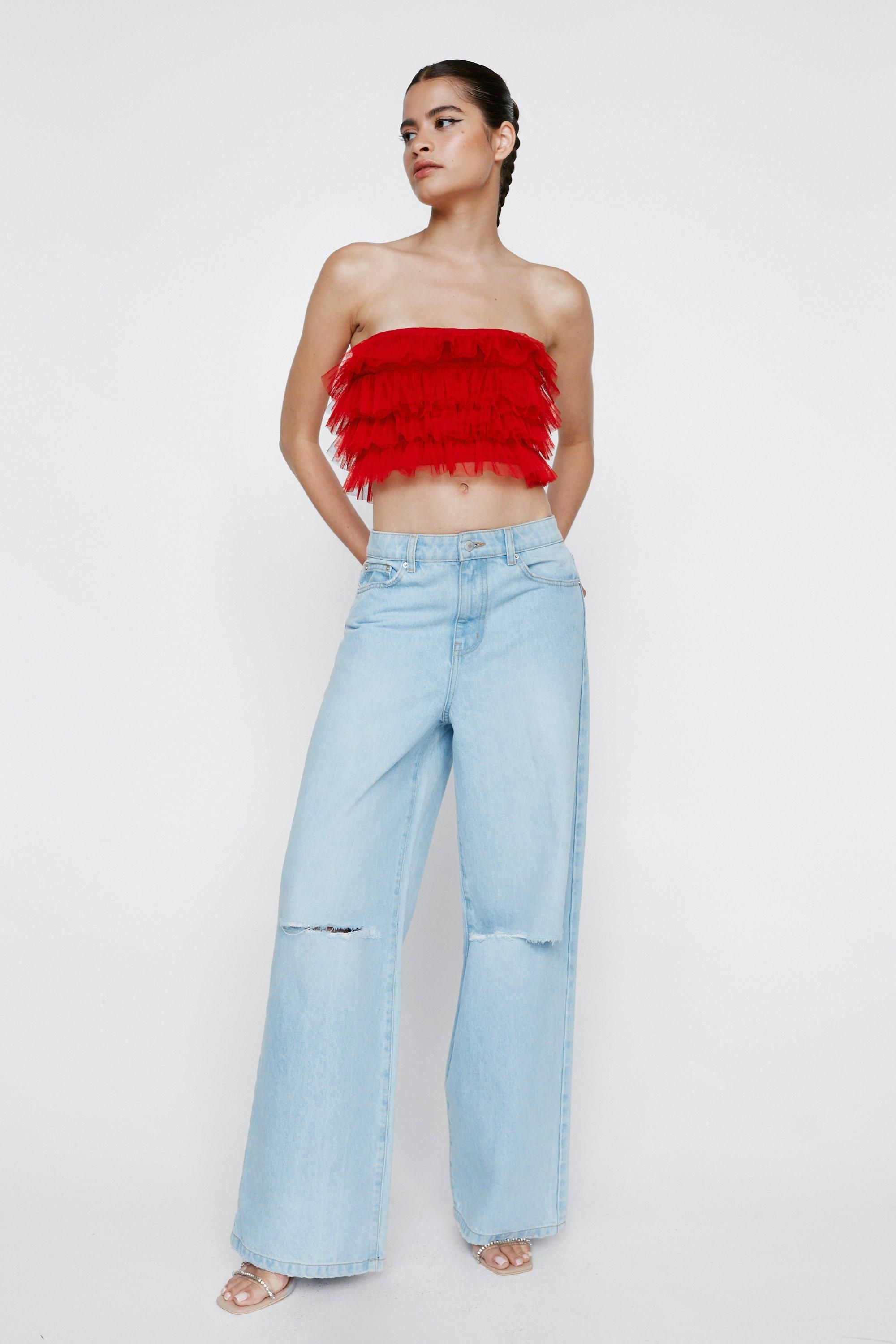 Tulle Layered Bandeau Top | Nasty Gal (US)