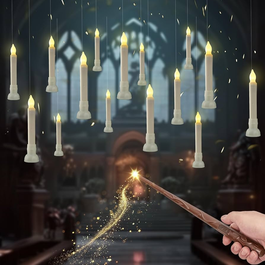 Homemory 12 Pcs Hanging Floating Candles with Wand Remote (Battery Include), Magic Deco Candles, ... | Amazon (US)
