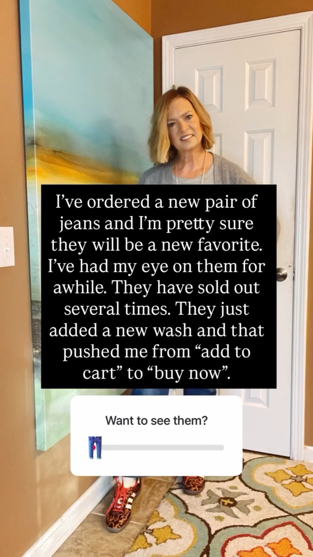 I’ve ordered a new pair of jeans and I’m pretty sure they will be a new favorite.
I’ve had my eye on them for awhile. They have sold out several times. They just added a new wash and that pushed me from “add to cart” to “buy now”.