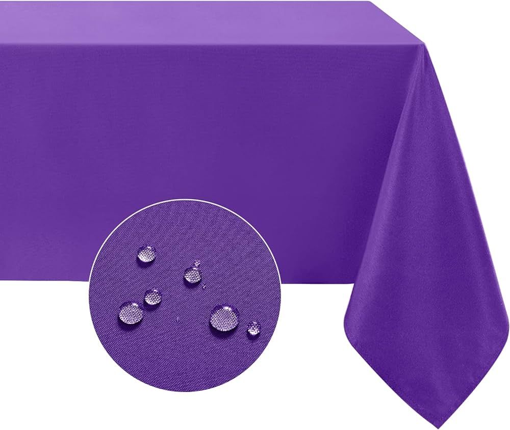 Softalker Rectangle Tablecloth Waterproof & Stain Resistant Table Cloth Wrinkle Free Fabric Washable | Amazon (US)