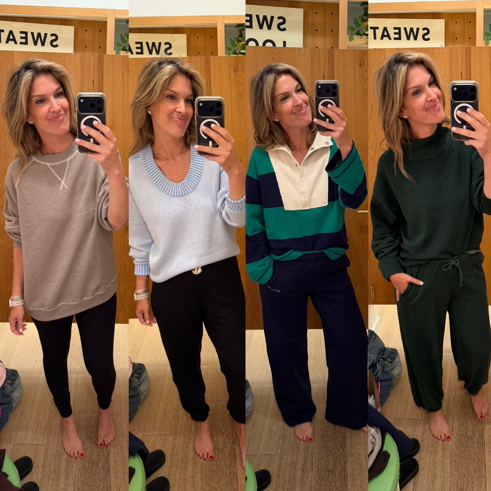 Aerie finds I’m obsessing over- all on sale right now! Comment “SHOP” for links. 

When the temps drop I am ALL about the cozy clothes - and no store does it better than Aerie IMO! The fabrics, the colors, I just cannot get enough.

As always - contact me with any questions on sizing! But if in between sizes, definitely go down in Aerie - everything runs oversized IMO.

#LTKootd #LTKSaleAlert #LTKSeasonal