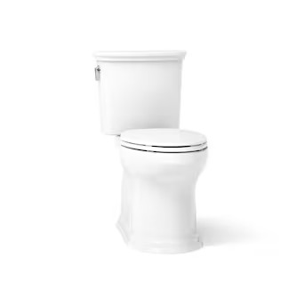KOHLER Battan The Complete Solution White Elongated Chair height 12-in Rough-In WaterSense 1.28 G... | Lowe's
