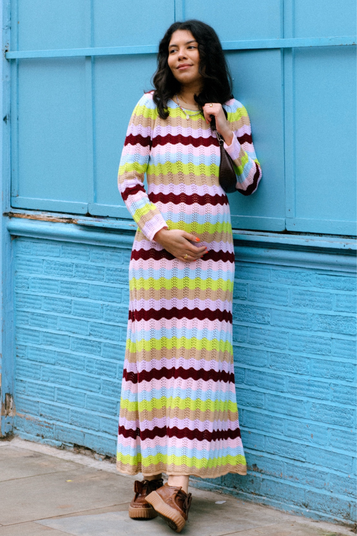 Dopamine multicoloured dress for maternity wear! Olivia Ruben 

#LTKbump #LTKMostLoved #LTKfamily
