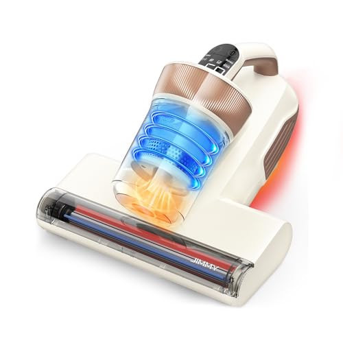 Jimmy Mattress Vacuum Cleaner, Bed Vacuum with UV & Ultrasound, High Heating, Smart Dust Sensor, 15Kpa Powerful Suction, Lightweight, Deep Clean Dust and Pet Hair in One Go(BX6 Lite, Corded) | Amazon (US)