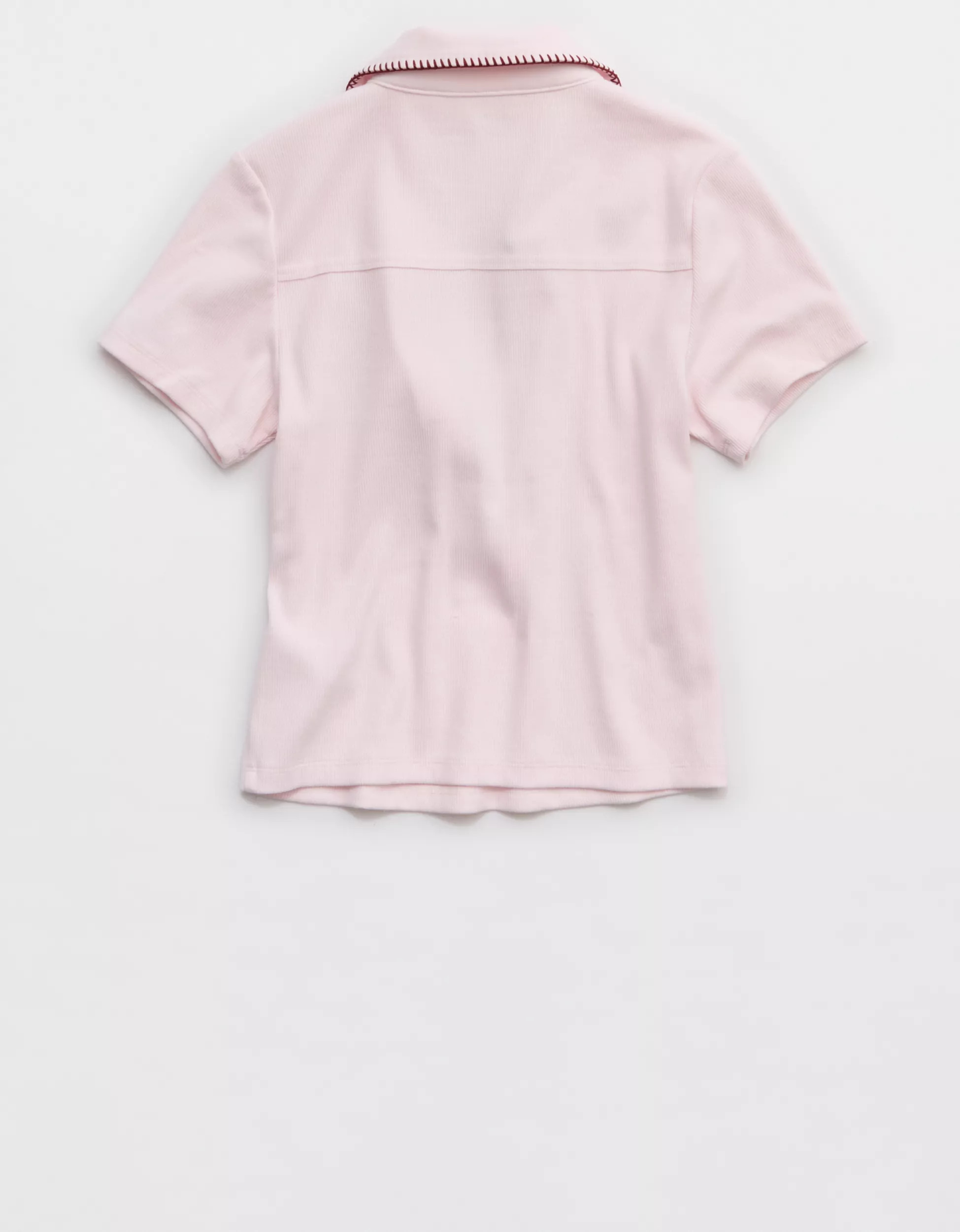 Aerie Cropped Polo T-Shirt | Aerie