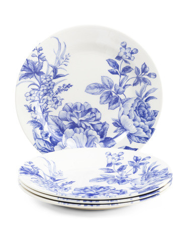 Set Of 4 Spring Flourish Dinner Plates | TJ Maxx