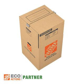 20 in. L x 20 in. W x 34 in. H Medium Wardrobe Moving Box with Metal Bar (3 Pack) | The Home Depot