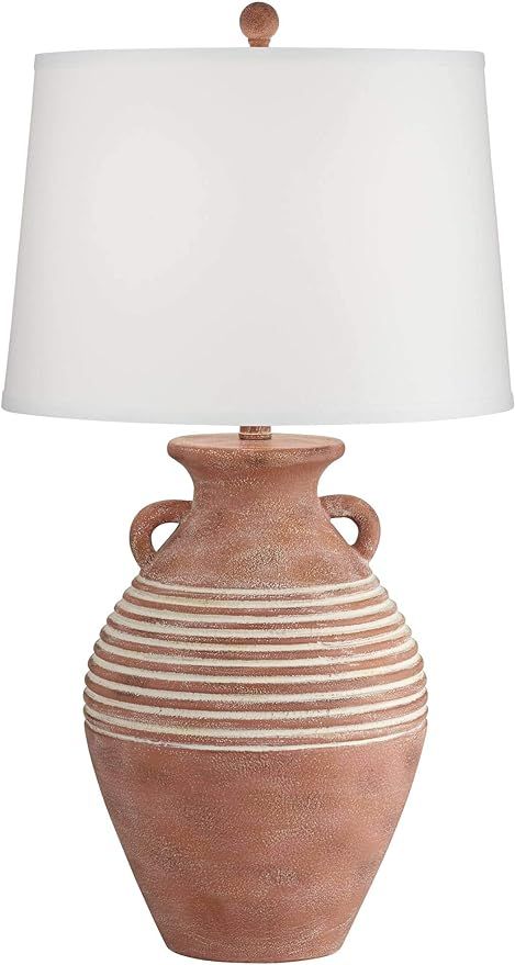John Timberland Sierra Rustic Southwestern Style Jug Table Lamp 30" Tall Red Brown Sandstone Line... | Amazon (US)