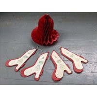 Vintage 1950S Tissue Paper Accordion Style Christmas Bells | Etsy (US)