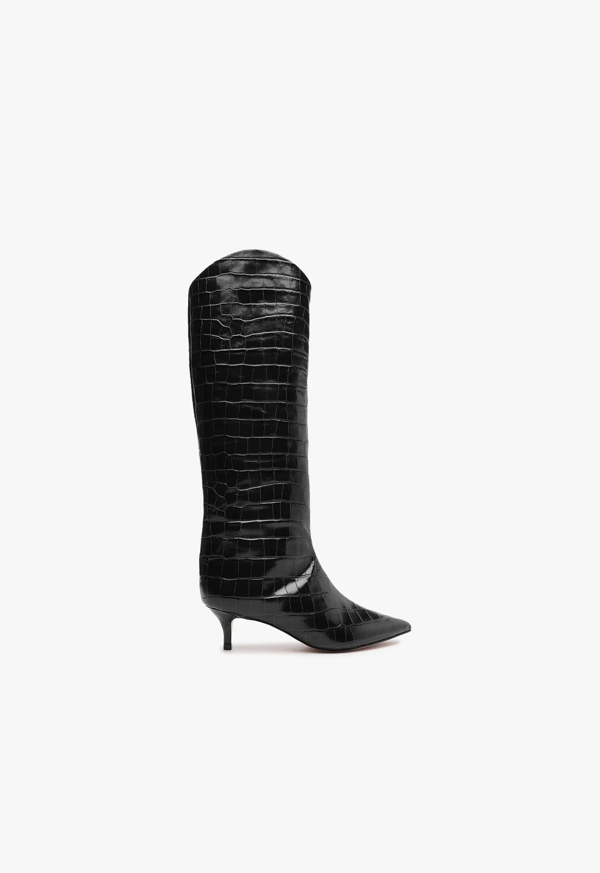 Maryana Lo Crocodile-Embossed Leather Boot | Schutz Shoes (US)